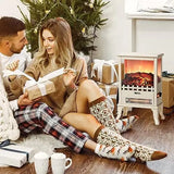 TURBRO TS17Q 19" Infrared Electric Fireplace Stove – 3-Sided Flame