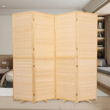Bamboo Room Divider Folding Privacy Screen 5.6FT for Room Separation