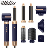 7 In 1 Hair Dryer Brush Brushless High Speed Hair Dryer with Diffuser Ionic Blow Dryer Hot Air Styling Comb