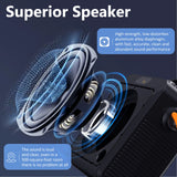 Black Karaoke Speaker W/ Treble/Bass Adjustment,  2 Wireless Microphones