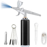 High air Flow Airbrush Kit Portable Rechargeable Cordless Mini Handheld Airbrush Gun for Barber Styling