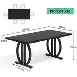 Tribesigns Dining Table for 4-6 People, 63-Inch Large Dinner Table