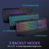 SGIAWETA-Wireless Keyboard and Mouse Combo- 2.4G Rechargeable Keyboard