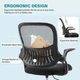 JHK Ergonomic Mid-Back Mesh Backrest Office Desk Chair Computer Lumbar Support Rolling Swivel Gaming Chairs