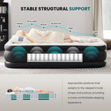 JHK 22IN Queen Size Air Mattress for Bed Home or Camping, Weight 660 lbs