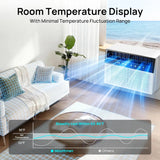 12000 BTU U Shaped Window AC w/ 3 Speeds,6 Modes,Quiet,Energy Saving