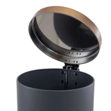 12 Liter Stylish Grey and Copper Soft Pedal Office Kitchen and Bathroom Trash Bin