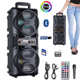 Portable 3000W Bluetooth Speaker Subwoofer Heavy Bass Sound