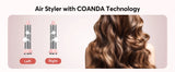 Bopcal 5 In 1 Hair Dryer Hot Air Comb Electric Hair Curling Iron 1200W High Speed Blower Multifunctional