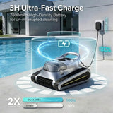 Cordless Robotic Pool Vacuum Cleaner for Inground & Above Ground Pools