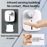 Hot Soap Dispenser Automatic Wall-mounted Rechargeable Temperature Display Liquid Foam Soap Dispensers