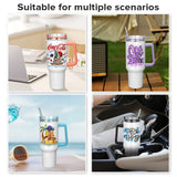12/20 Pack 40 oz Sublimation Tumblers,Removable Handle Coffee Travel Mug With Straw