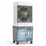 Portable Evaporative Cooler with 10GAL Detachable Tank, White, Ultra Quiet