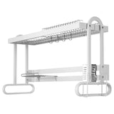 Over Sink Dish Drying Rack with Utensil Holder Household Dishes Strainers