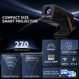 4k Android Home Cinema Outdoor  Smart Voice Remote Control Projector