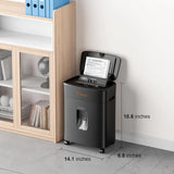 Micro-Cut Heavy-Duty 100-Sheet Auto Feed Shredder, 30-Minute Run Time, 4.2 Gallon