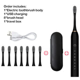 Sonic Electric Toothbrush Adult Smart Timing Tooth Brush Teeth Clean-MD DC PRINT