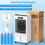 Evaporative Cooler with 8L Tank, 3-in-1 Cooling Fan, 3 Modes 3 Speeds