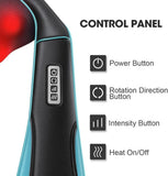 Shiatsu Neck Massager with Heat, Pain Relief Deep Tissue for Dad Mom, Christmas Gift for Him Her