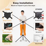 100 Inch Outdoor Projector Screen with Stand, Wind-Resistant Design