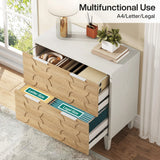 Tribesigns 2-Drawer File Cabinet, Lateral Filing Cabinet for A4/Letter/Legal Size, Office Storage Cabinet