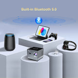 Portable Smart Movie Projector with LED Lighting BT5.0 Bulit-in More App