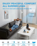Quiet Window AC with Heat & Dehumidifier – 12,000 BTU, Cools 550 Sq Ft.
