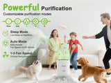 App PM2.5 HEPA Air Purifier for Bedroom Living Room for Pet Hair Dust
