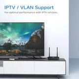 WiFi Router with WISP Wireless Repeater Mode Internet Router for Security Cameras