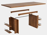 Farmhouse Dining Table for 6 to 8, 63-Inch Rectangular Kitchen Table with Storage