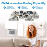 10,000 BTU Window Air Conditioner, Indoor for Summer, Auto-Restart