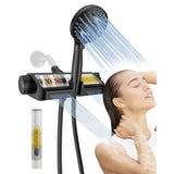 Filtered Shower Head with Handheld Combo - Dual 2-in-1 Spa System with Massage Shower and