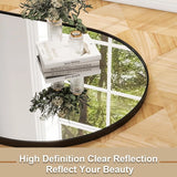 26" x 71" Aluminum Alloy Frame Full Body Mirror for Bedroom, Living Room