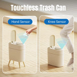 Motion Sensor Trash Can 2.5 Gal Smart Waste Bin Automatic Touchless Slim Bathroom