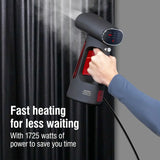 3-in-1 Handheld Garment Steamer and Iron, 220ml Tank, 20 Mins Use, 9 Fabric Settings,