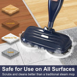 Steam Mop Cleaner w/ Rotating Mop Pad 10 in 1 Lightweight Spin Mop for Home