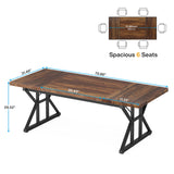 Tribesigns 70.8-Inch Executive Desk, Large Computer Office Desk Workstation
