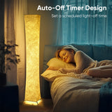 52" Simple Design Soft Light Floor Lamp, Morden Slim RGB 16 Color Remote