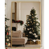Full Length Hanging Mirror, 58 X18 Floor Mirror With Stand For Bedroom