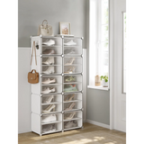 SONGMICS Shoe Rack, 10 Cubes With Doors, 40 Pair For Bedroom, Entryway
