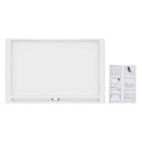 6-Pack Foldable Lap Desks with Device Slots, White PP Tray Table with Charging Port