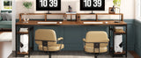 Tribesigns 78.74 Inches Extra Long Two-Person Desk, Double Computer Desk