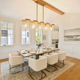 5-Light Luxury Gold Chandeliers for Living Room K9 Crystal Chandelier Fixture