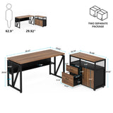 Tribesigns Modern File Cabinet with Drawers for Letter-sized File and Door