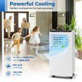 10000 BTU Portable Air Conditioner 3 in 1 AC Unit with Fan and Dehumidifier