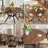 Seating for Four: Farmhouse-Style Kitchen Table with Storage
