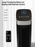 41' Quiet Tower Fan for Bedroom, 90° Oscillating Floor Fan with Remote