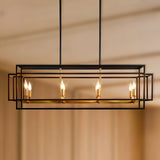 Retro Industrial Chandelier for Table Dining Room Kitchen Island Bar Light Pendant