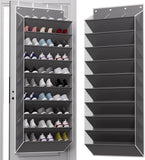 30 Pairs 10-Tier Hanging Rack with Deep Pocket for Closet Storage
