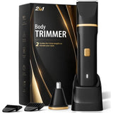 Electric Razor for Men IPX7 Waterproof Versatile Shaver for Temple Groin Nose Ear Hairs Beard Body Hair Trimmer for Men Painles